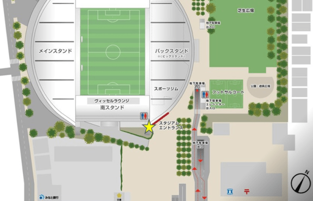 景品の受け渡しはスタジアムエントランスにて行います。